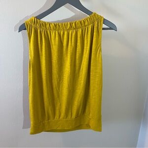 LOFT Yellow Sleeveless Top Small